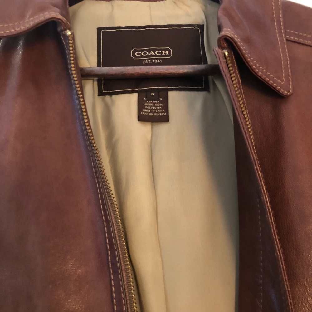 Coach leather jacket - Picture 4 of 4